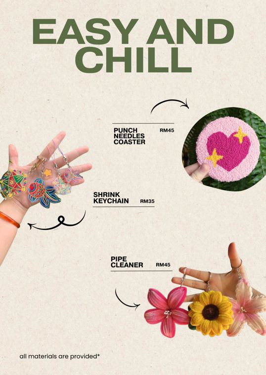 Easy and chill craft menu